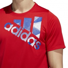 adidas Trainings-Tshirt Tokyo Badge of Sport FreeLift rot Herren